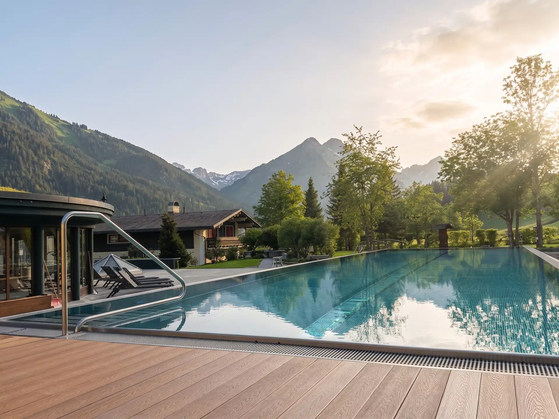 VAYA Lechtal Poolbereich Sommer